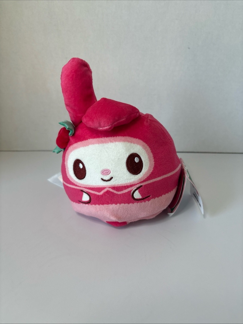 TeeTurtle Sanrio My Melody Reversible Plush‎ Rabbit Stuffed Animal Pink 4 in